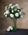 White Cream Fluffy Ranunculus Silk Flower Stem Spray