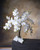 White Floppy Phalaenopsis Faux Foliage Orchid Stem