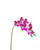 18" Artificial Mini Dendrobium Orchid Stem in Cream Purple