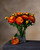 Orange Silk Ranunculus Flower Stem Spray
