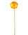 Golden Orange Poppy Silk Flower Stem Spray