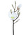 White Magnolia Silk Flower Stem Spray