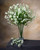 27" Artificial Rock Cress Flower Spray in White.