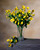 29" Pansy Silk Flower Stem Spray in Yellow.