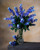 27" Hybrid Lilac Silk Flower Stem Spray in Heavenly Blue.