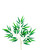 27" Artificial Bamboo Foliage Branch (x 3)