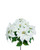 22" Silk Poinsettia Bush Foliage Spray in White
