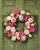 Silk Cabbage Rose & Blossoms Wreath