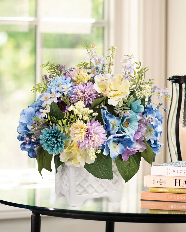 Garden Party Silk Flower Centerpiece