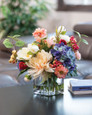 Dahlia, Hydrangea & Berries Silk Flower Centerpiece