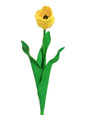 Yellow Silk Tulip Flower Stem