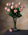 Blush Coral Rose Bud Silk Flower Stem