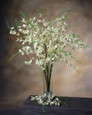 38" Artificial Dancing Orchid Flower Stem in Cream.