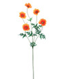 Autumn Orange Cosmos Silk Flower Stem