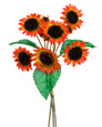 Flame Artificial Mini Sunflower Bundle