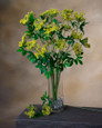 Yellow Queen Anne Lace Faux Flower Stem Spray