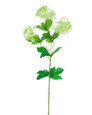 Light Green Snowball Hydrangea Silk Flower Stem Spray