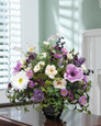 Mixed Flowers & Berries Silk Flower Centerpiece