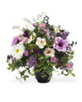 Mixed Flowers & Berries Silk Flower Centerpiece