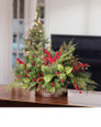 Pine, Berry & Cedar Medium Artificial Holiday Centerpiece