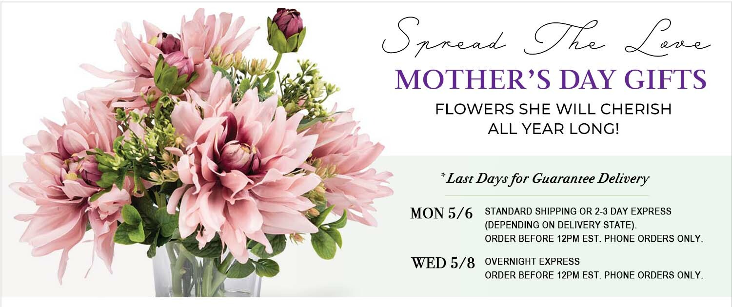 Mother's Day Gift Ideas: Our Mother's Day Collection features beautiful floral gifts crafted by hand for everlasting enjoyment.