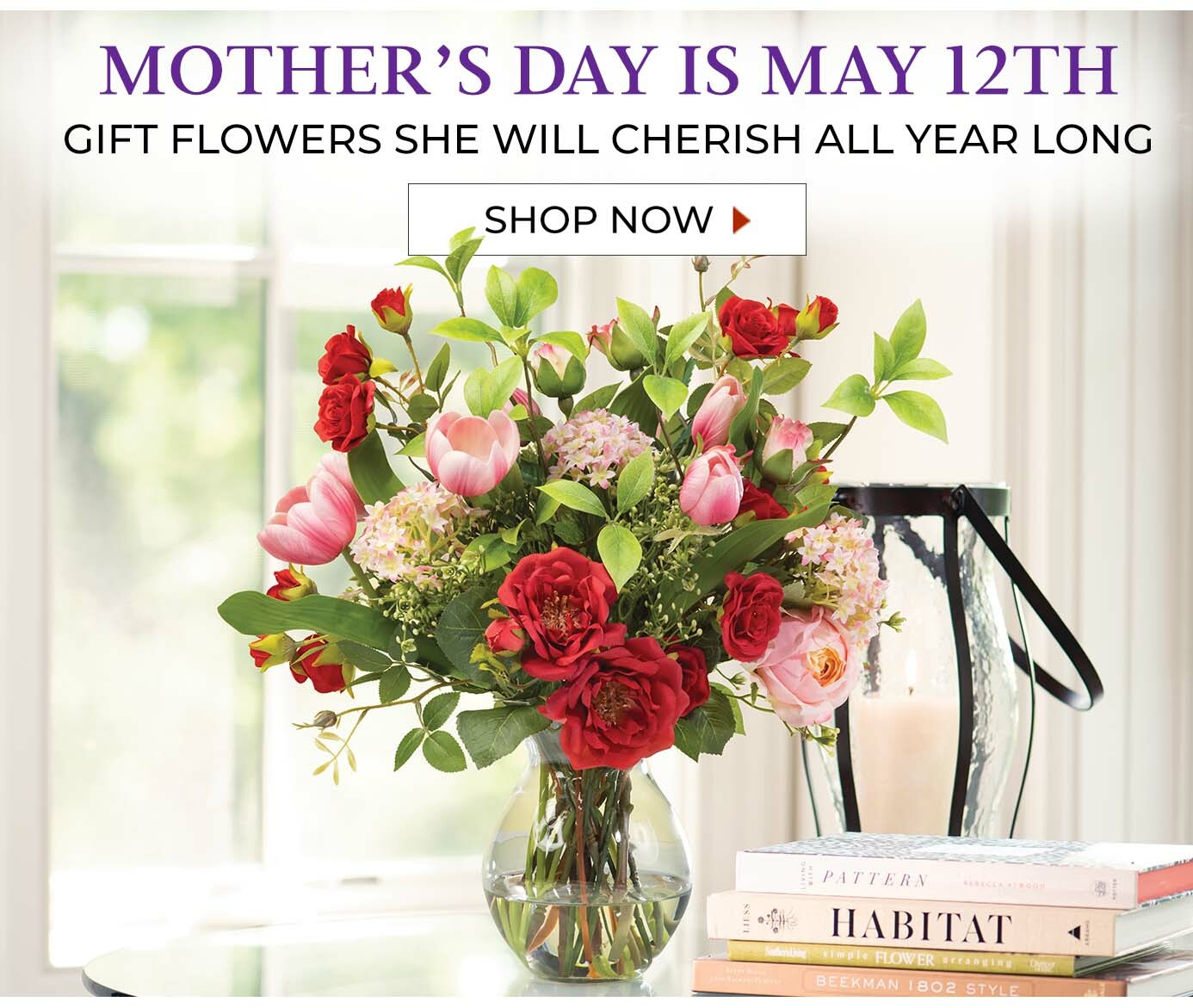 Mother's Day Gift Ideas: Our Collection features beautiful floral gifts crafted by hand for everlasting enjoyment.