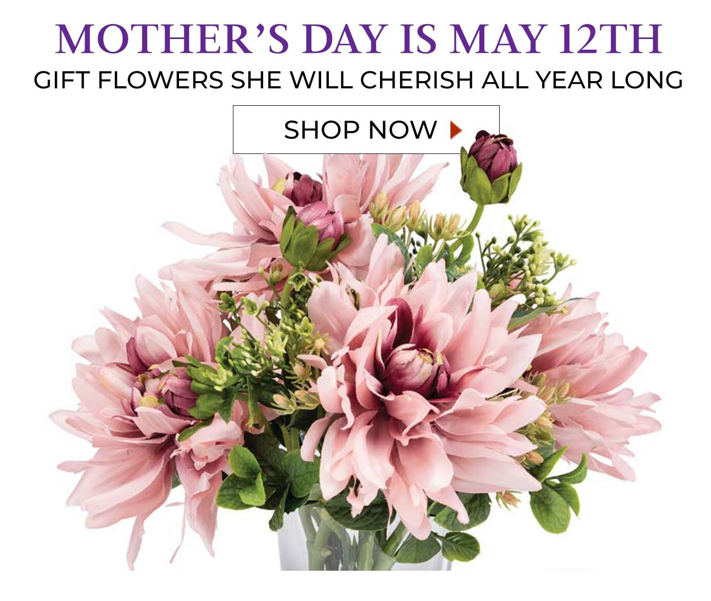 Mother's Day Gift Ideas: Our Collection features beautiful floral gifts crafted by hand for everlasting enjoyment.