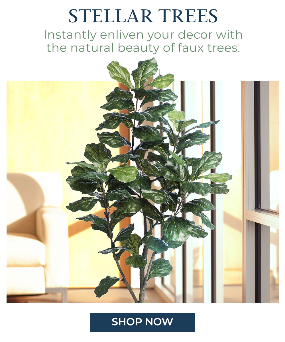 Silk and Artificial Trees: Add warmth and life to any setting with stellar trees by petals.