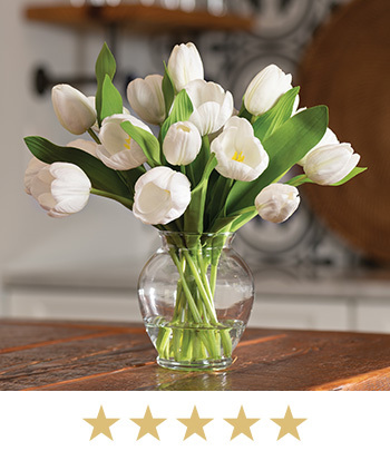 Best Selling Garden Tulip Faux Flower Bouquet, available at Petals.