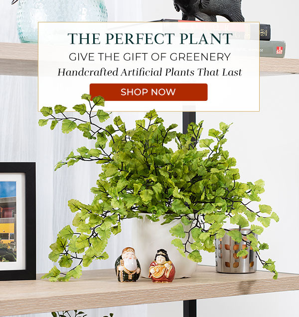 The perfect faux plants. Add warmth and greenery to any setting with lush handcrafted plants.