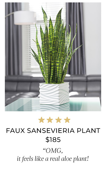 Sansevieria Planter Artificial Foliage Arrangement
