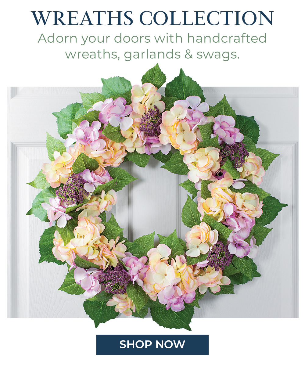 Faux wreaths: Our artificial wreaths, swags, and garlands make seasonal decorating quick, easy, and fun. Available at Petals. 