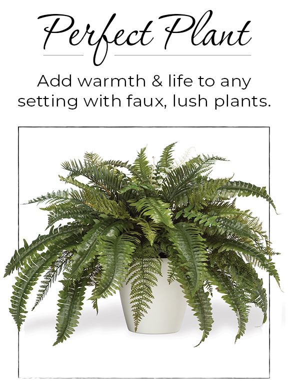 The Perfect Plant: Realistic, high-quality silk and artificial plants. Available at Petals. 