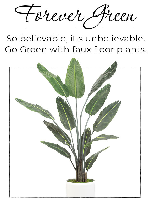 Artificial Floor Plants By Petals: Go forever green with faux greenery.