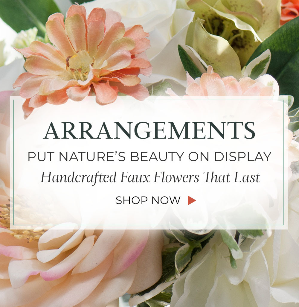 Elevate your space with premium faux floral arrangements designed to stay vibrant season after season—no water, no wilting, just lasting beauty.