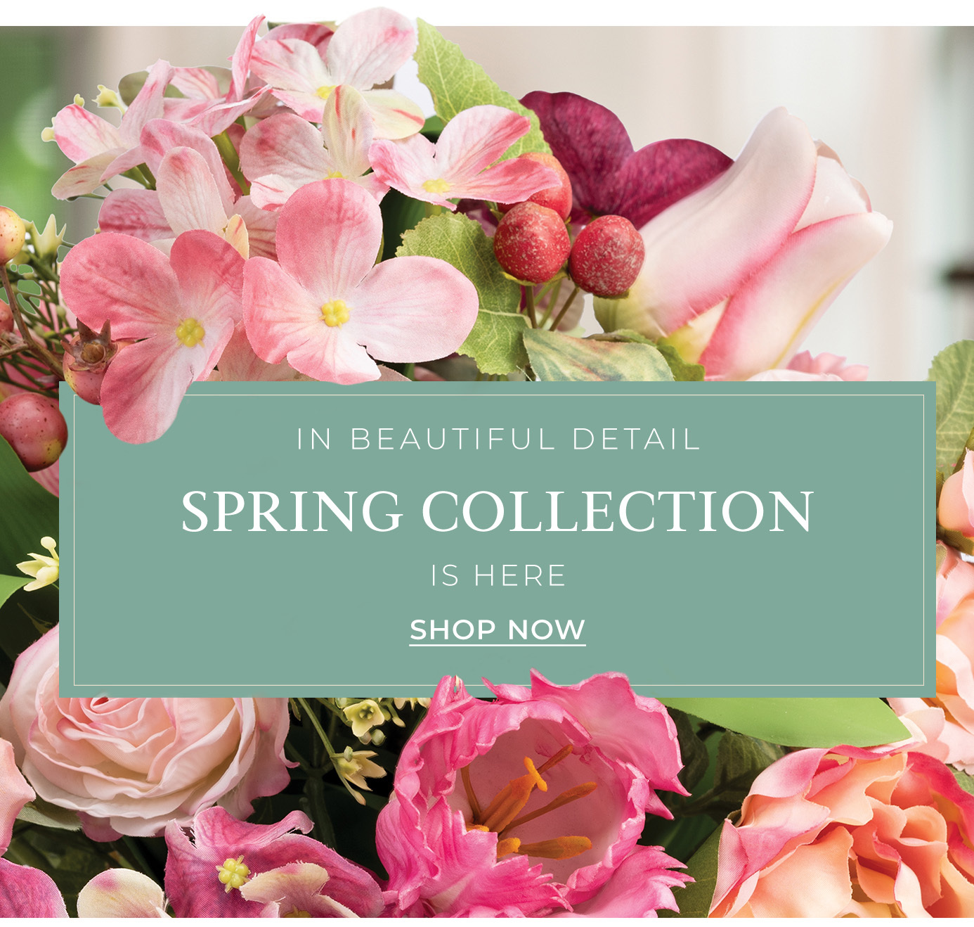 Petals Spring Collection. Handcrafted arrangements designed with all the colors and texture of the season.