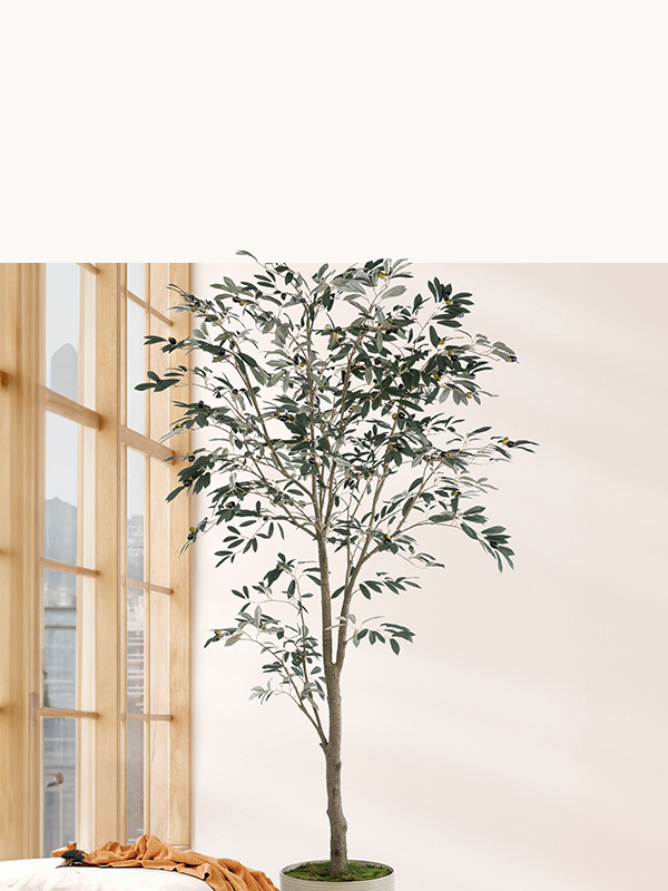 Realistic faux botanical trees for indoor décor, maintenance-free artificial greenery, handcrafted silk trees and decorative plants by Petals.