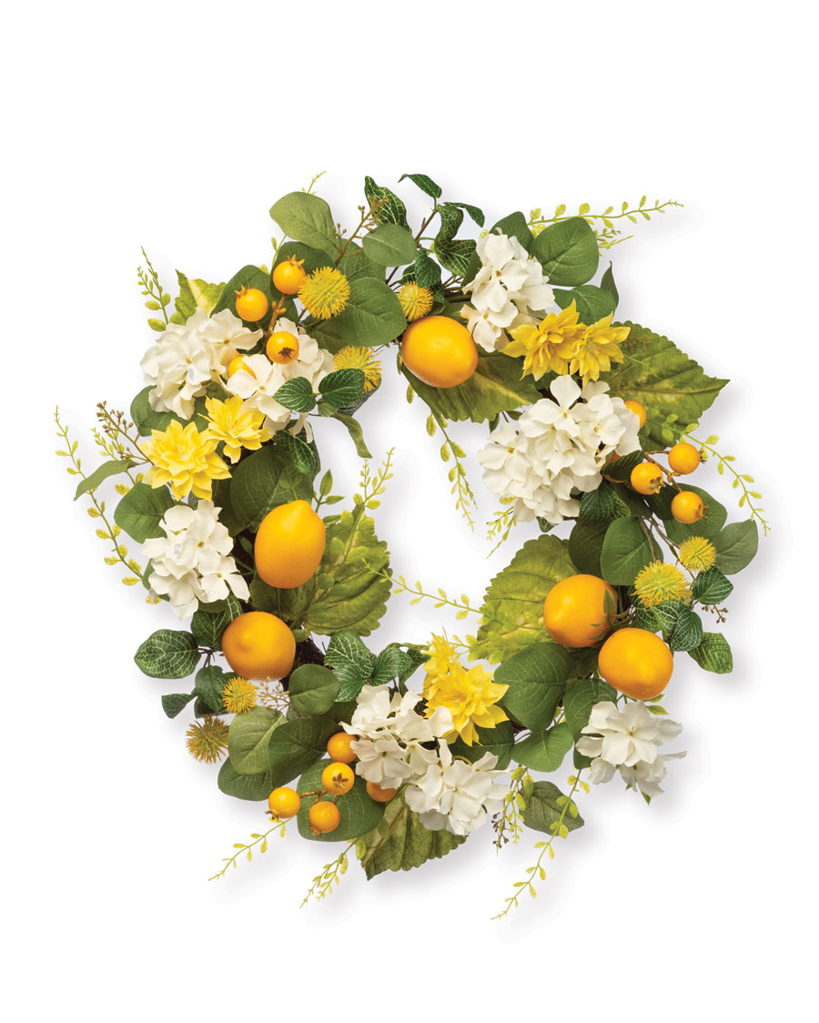 Primrue Lemon/Floral Foam Wreath