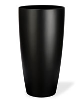Tall Uptown Decorative Container 13"W x 23"H Satin Black