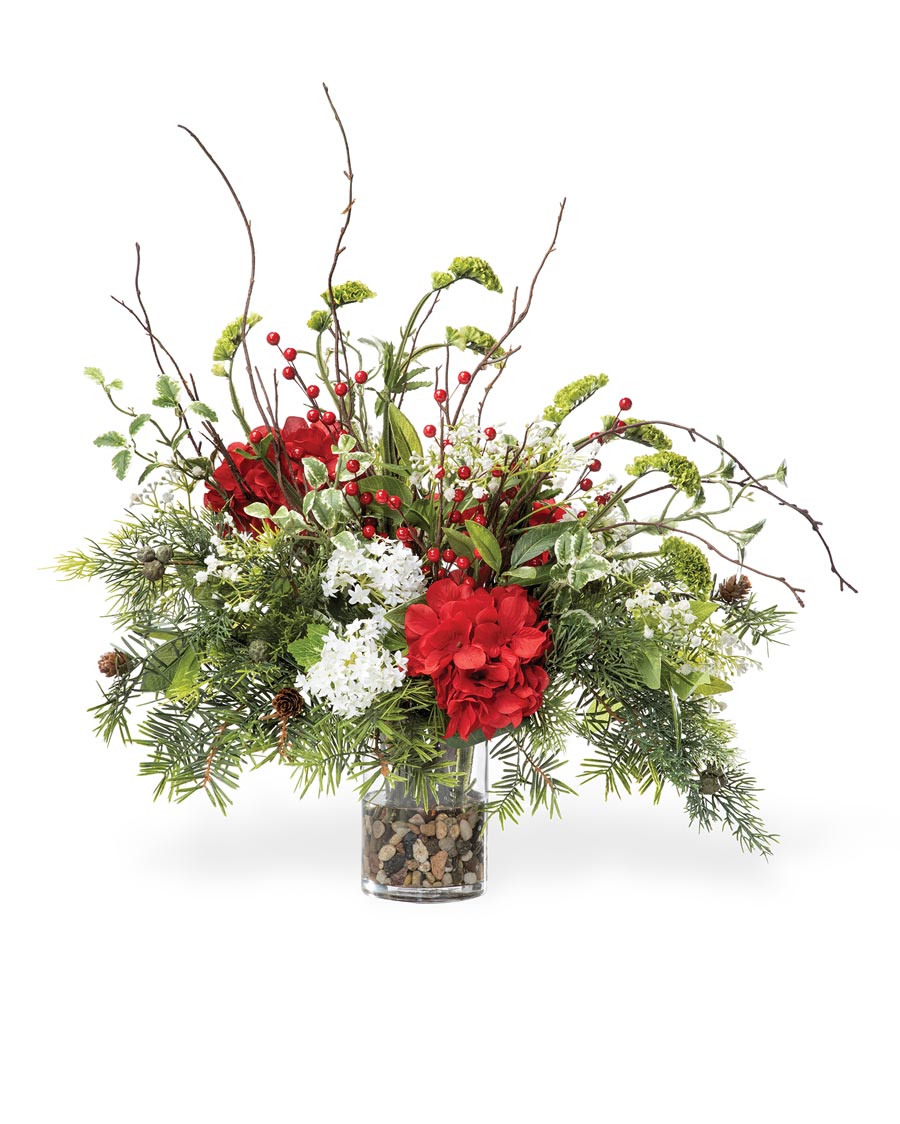 White Winter Artificial Holiday Arrangement