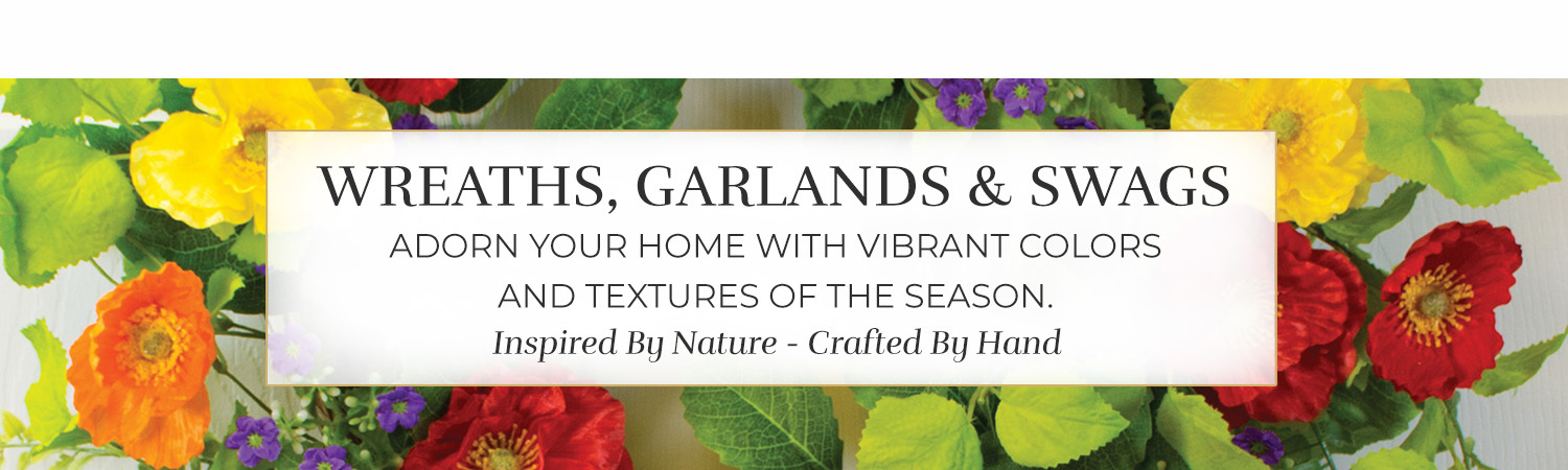 Petals Silk & Artificial Wreaths, Garlands & Teardrops
