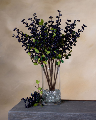 14 Faux Berry Foliage Stem Spray