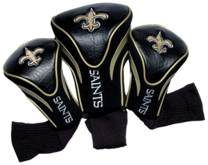 Team Golf Contour Golf Club Headcovers 3pk (New Orleans Saints) NFL NEW Team Golf Contour Golf Club Headcovers 3pk (New Orleans Saints) NFL NEW