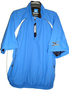 Mizuno Windlite Rain Top (Royal/White, Medium) 1/2 Sleeve Pullover New Mizuno Windlite Rain Top (Royal/White, Medium) 1/2 Sleeve Pullover New
