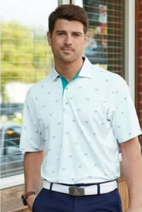 Bermuda Sands Short Sleeve Polo Shirt (Palmyra, Reef, Medium) Golf NEW Bermuda Sands Short Sleeve Polo Shirt (Palmyra, Reef, Medium) Golf NEW