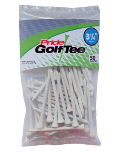 Pride Golf Tees (3.25", White, 50pk) 100% Solid Hardwood, NEW Pride Golf Tees (3.25", White, 50pk) 100% Solid Hardwood, NEW