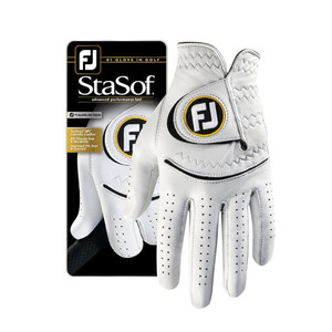Footjoy StaSof Glove (Men's, RIGHT, White/Black) 2018 NEW Footjoy StaSof Glove (Men's, RIGHT, White/Black) 2018 NEW