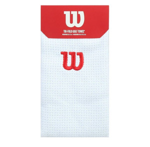 Wilson Microfiber WaffleTri-Fold Towel (White, 16" x 21") Golf NEW Wilson Microfiber WaffleTri-Fold Towel (White, 16" x 21") Golf NEW