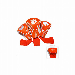 Team Golf Contour Golf Club Headcovers 3pk (CLEMSON TIGERS) NCAA NEW Team Golf Contour Golf Club Headcovers 3pk (CLEMSON TIGERS) NCAA NEW