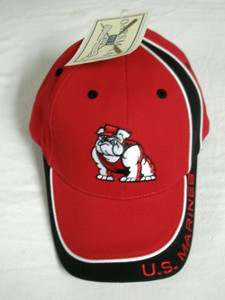 Oarsman U.S. Marines Bulldog Hat (Red/Black, Adjustable) Golf Cap NEW Oarsman U.S. Marines Bulldog Hat (Red/Black, Adjustable) Golf Cap NEW